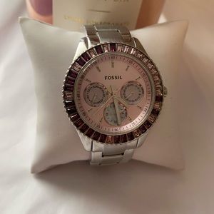 Fossil purple and pink stella watch